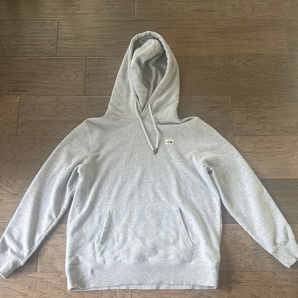 The North Face Light Gray Hoodie-Women’s large